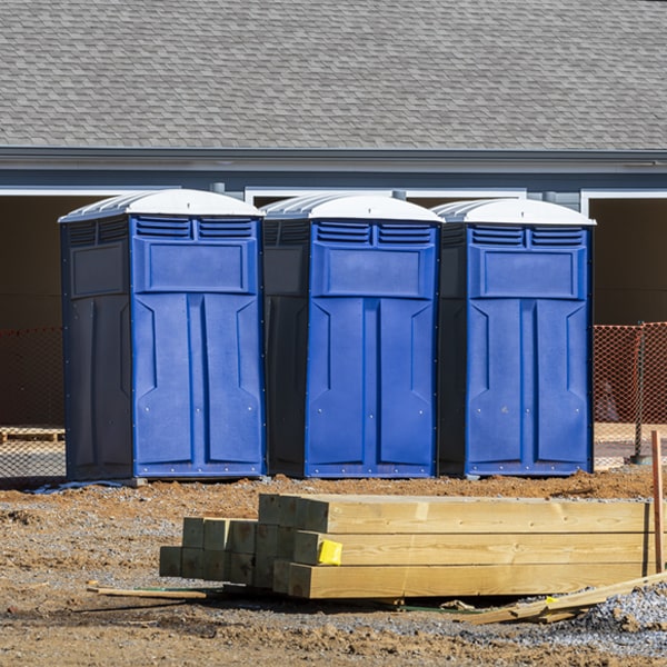 what is the maximum capacity for a single porta potty in Jonesville VT